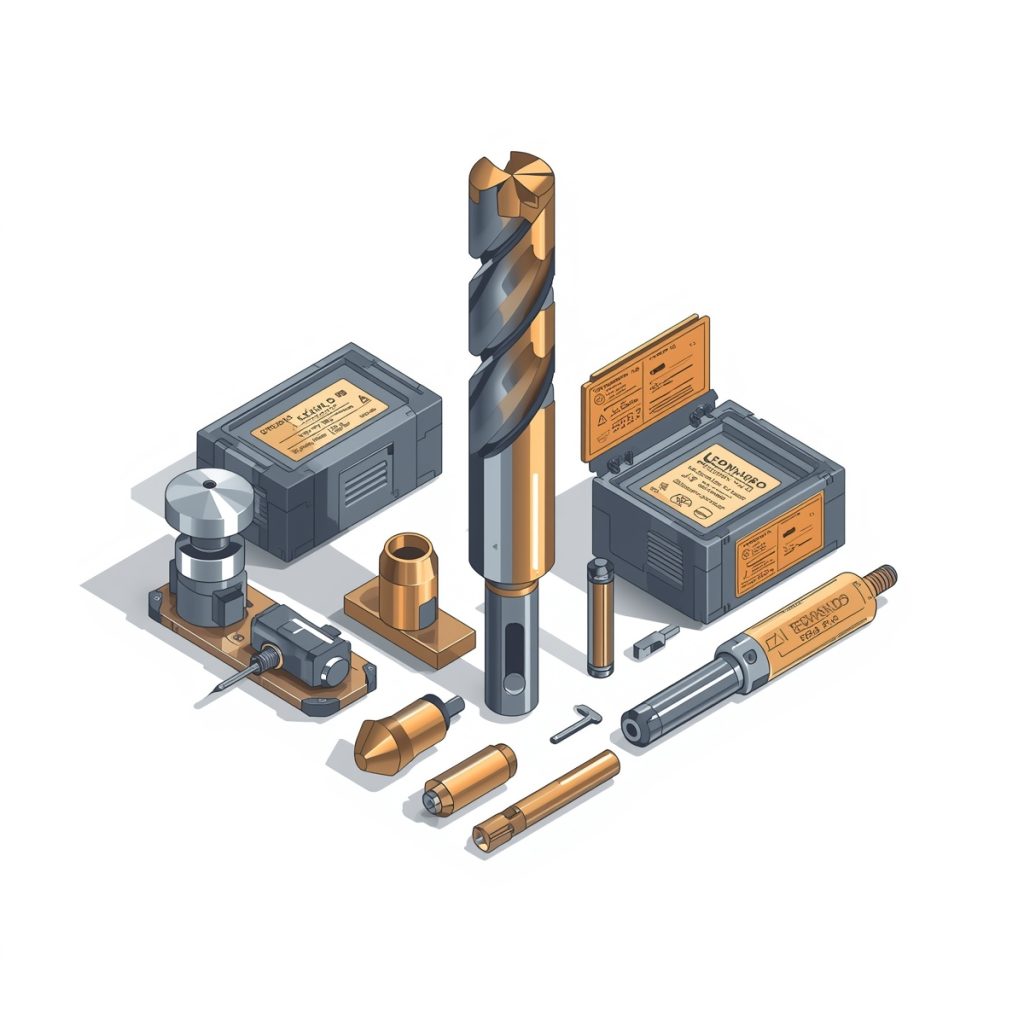 انواع ابزارهای صنعتی و ماشینی برای تراش، برش و شکل‌دهی فلزات و مواد مختلف